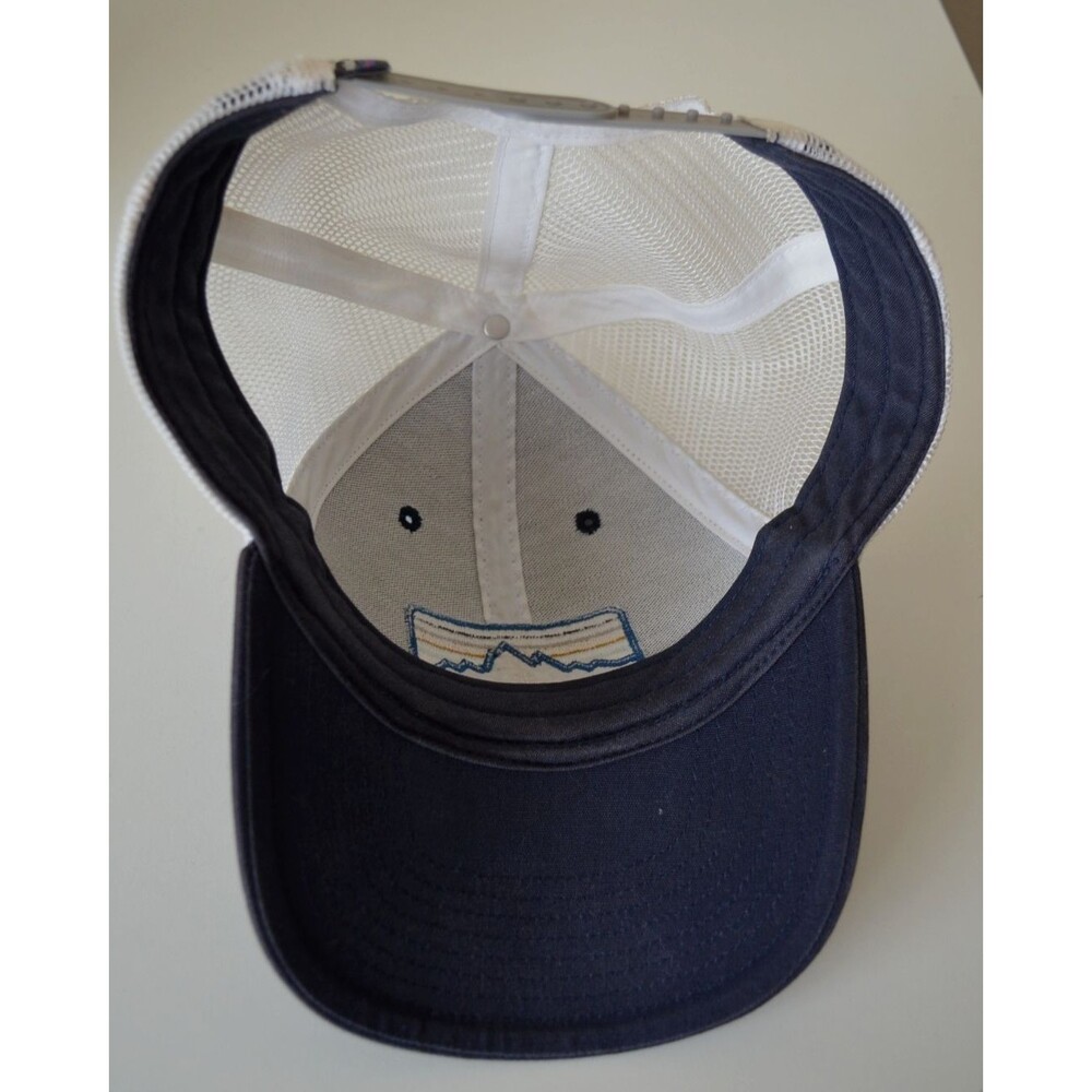 Patagonia Hat Men Trucker Cap One Size Mountain Embroidered Snapback Discolored - Picture 8 of 9